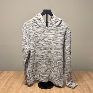 Vince Gray and White Hooded Sweater